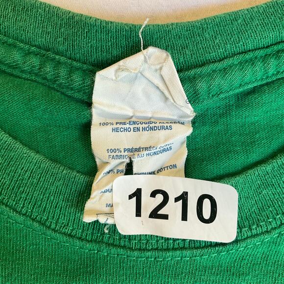 Delta Magnum Weight Men T-shirt Size L Green Irish Yoga Las Vegas Drinking Joke - Picture 6 of 8